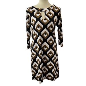 Tracy Negoshian geometric shift dress size Medium NWT